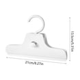 thumbnail image 3 of Colgador de Pantalones de Plástico sin Costuras con Pinzas, Blanco, Organizador de Ropa Resistente y Ahorrador de Espacio para Almacenamiento sin Arrugas, 21×13.5×3cm, 3 of 6