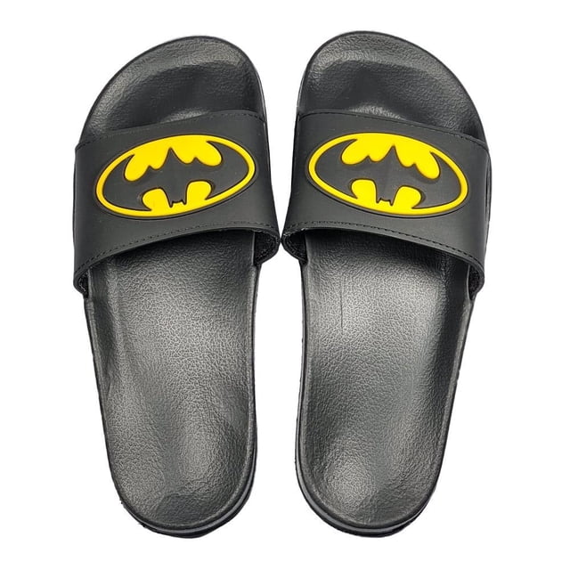 Sandalias Warner Bros Batman Para hombre, Logo Negro, talla 25