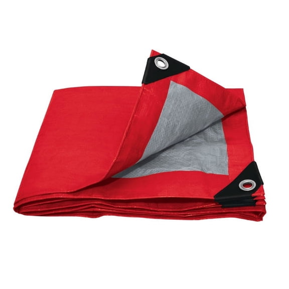 Lona Impermeable Reforzada Polietileno Maxtool 4x6m Roja