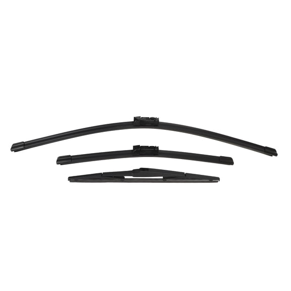 Conjunto de 3 piezas de limpiaparabrisas delantero y trasero de 24" 18" 14" para Mazda CX-5 con bloqueo superior negro