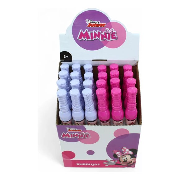 JUGUETE PARA HACER BURBUJAS TOYMARK DE MINNIE 24 PZAS.