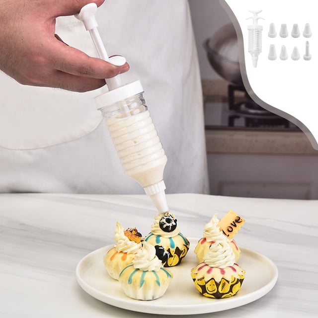 CaiYueKe Professional Cake Decorating Kit with Icing Tips, Piping Bags and Nozzles for Baking, Pastry, Cupcakes, Cookies, Dessert, Cream, Frosting, Buttercream, Chocolate, Whipped Cream, Royal Icing