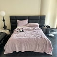 thumbnail image 4 of Color Style Taffeta Comfortable Fleece Blanket Sofa Leisure Throw Blanket, 4 of 6