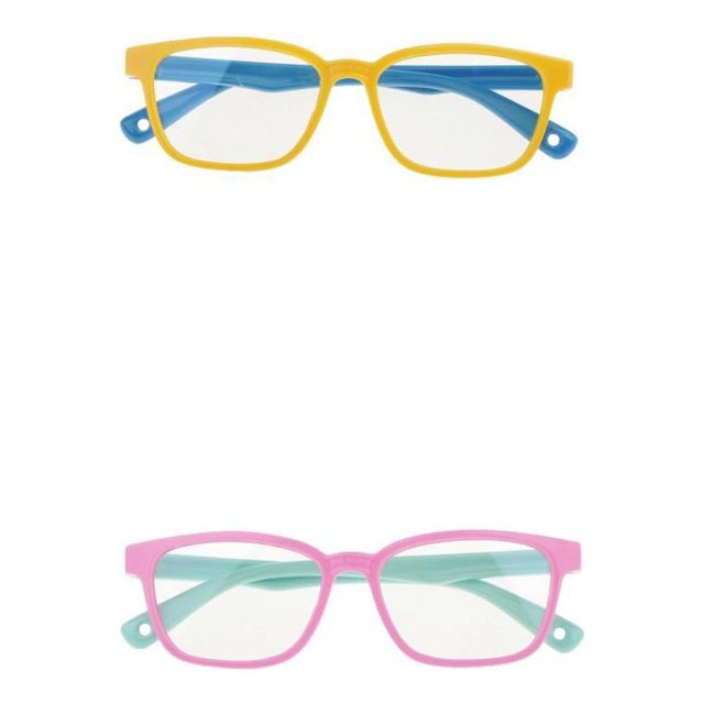 de 2 gafas de terre para niños con luz de color azul anti-luz, gafas de seguridad para ordenador, TV
