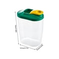 thumbnail image 2 of Dry Food Storage Container | Airtight PET Plastic | Moisture-Proof Stackable Design | 1000ml 1500ml Sizes | Transparent Jar for Grains Rice Beans Pasta Cereal Oats Flour Snacks | 1 Pack | Freezer Safe, 2 of 5