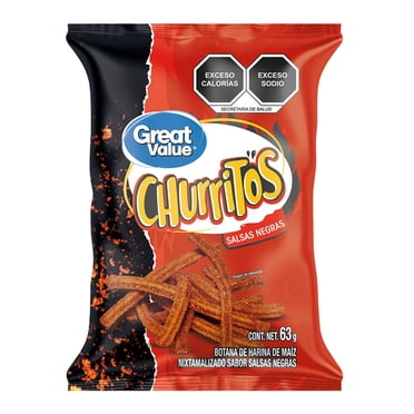 Churritos Great Value Salsas Negras 63 g