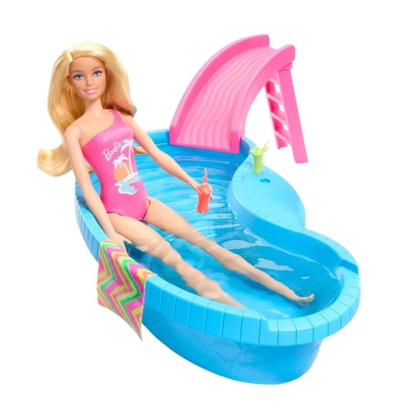 Set de Juego Barbie Alberca Glam con Muñeca
