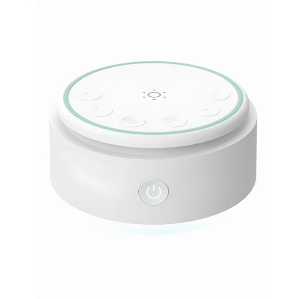 Máquina Xtellar de Ruidos Blancos Portátil para Bebés y Adultos, con 20 Sonidos y Luz Nocturna Color Blanco