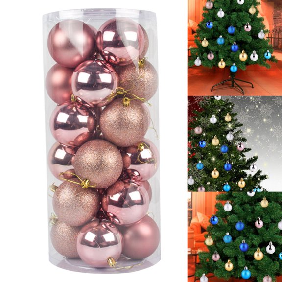 Bolas colgantes de Navidad Macarena 24 Uds decoraciones artesanales inastillables