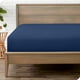 thumbnail image 1 of Sábana Ajustable de Lujo Bare Home Colección 1800 Tamaño Twin-XL Azul Oscuro, 1 of 7