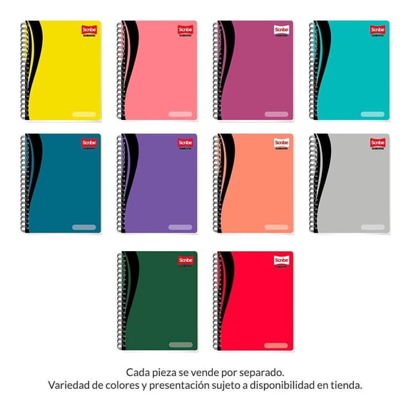 Cuaderno Profesional Scribe Elemental 200 Hojas Cuadro Chico Varios Colores 1 Pieza