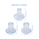 thumbnail image 3 of 12pares Tapon Cubre Tacon Protector Antideslizantes S, M, L  Lab.G Transparentes, 3 of 5