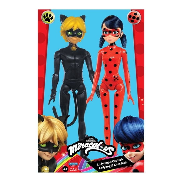 2 Pack de muñecos Miraculous de 11 pulgadas