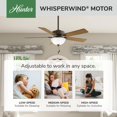 thumbnail image 4 of Ventilador de Techo Hunter Swanson 132 cm Interior Bronce con Luz LED, 4 of 5