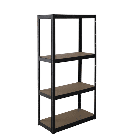 Estante Anaquel Organizador 4 Niveles Stock & Lock Color Negro  Mueble Organizador Estante Multiusos