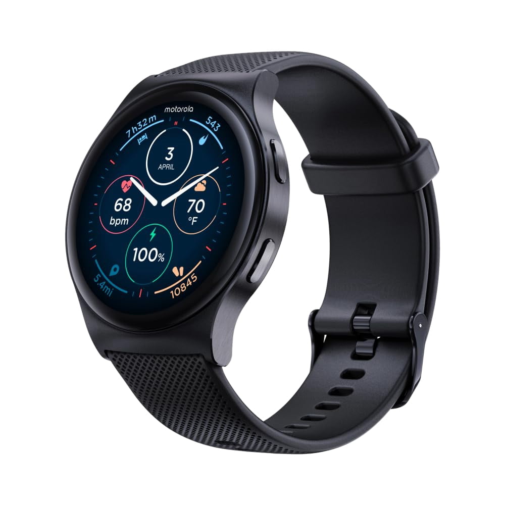 Reloj inteligente Motorola Moto Watch 120 para hombre - Phantom Black