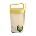 thumbnail image 2 of Vaso portátil para desayuno de avena con cuchara | Bandeja de hielo desmontable para almacenar en frío | Tapa a prueba de fugas, 2 of 6
