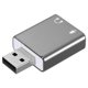 thumbnail image 2 of Convertidor BRobotix de USB 2.0 a 3.5mm, Audio y Micrófono. Gris., 2 of 2