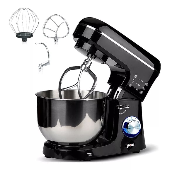 Batidora de Pedestal Profesional Planetaria Uso Rudo 6 Velocidades 1100 Watts Tazón de 5.8 Litros YOU