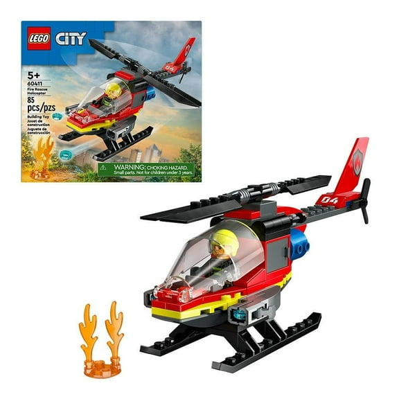 Set LEGO City Helicóptero de Rescate de Bomberos 60411
