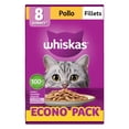 thumbnail image 2 of Alimento humedo para gato Whiskas Adulto sabor salmon 8 pack, 2 of 7