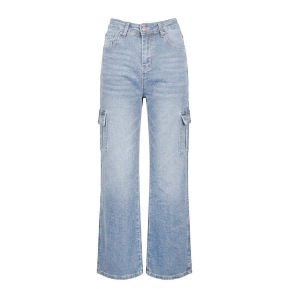 Jeans Quarry para Dama, Cargo Bleach Azul Talla 3