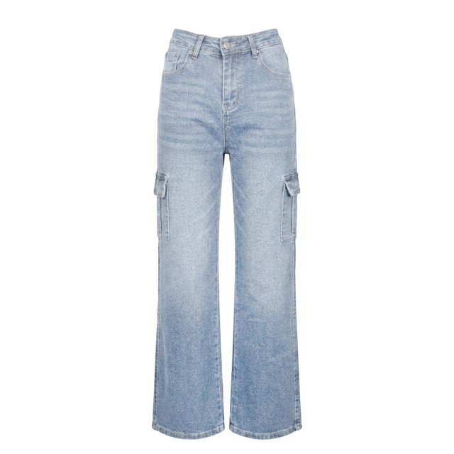 Jeans Quarry para Dama, Cargo Bleach Azul Talla 3
