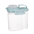 thumbnail image 1 of Food Storage Container Airtight Canister, Clear Plastic Jar with Secure Locking Lid for Pantry Kitchen, Stackable Dry Food Organizer for Cereal Snacks, 1 Piece, 1 of 3