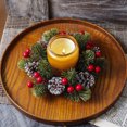 thumbnail image 1 of Adornos navideños, regalos navideños, velas, coronas, centros de mesa, decoraciones de mesa otoñales, decoración para fiestas navideñas, coronas de plástico., 1 of 9