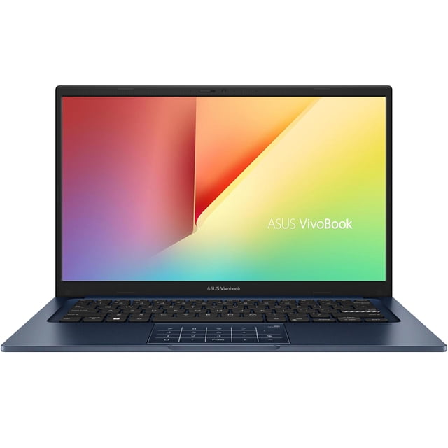 laptop asus vivobook intel core i5 8gb 512gb ssd 14' w11h Frente centrado de la VivoBook azul 14" FHD con biseles delgados, teclado en isla y touchpad; especificaciones del título: Intel Core i5 12.ª gen, 8GB DDR4, 512GB M.2 NVMe SSD y gráficos Intel Iris Xe. También suele usarse como estación portátil para multimedia ligera.