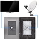 thumbnail image 3 of Placa de Pared Cable Antena Inoxium1OOxford 5Pzas Toma Coaxial Plateado/Oxford Acero Inoxidable/PC., 3 of 4