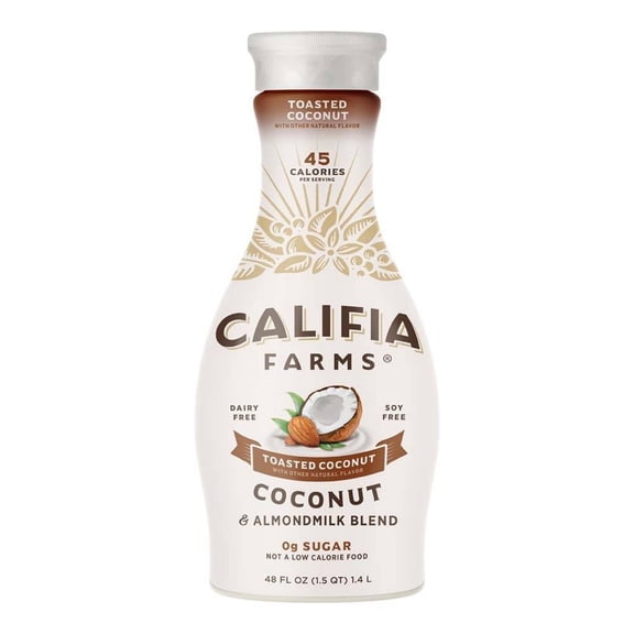 Bebida Califia Farms de coco tostado con almendra 1.4 l