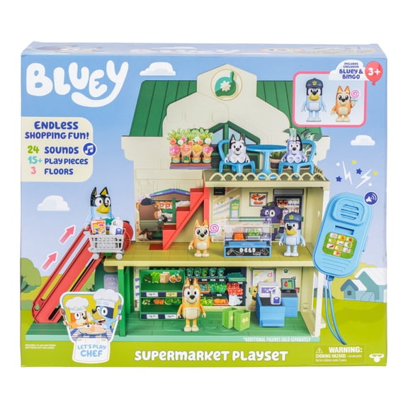 Supermercado de Juguete con interfón Bluey Set de Juego