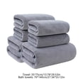 thumbnail image 3 of 6 Pcs Bath Towels Set For Bathroom Thick Soft Absorbent Towel Set Of 6 Household Wash Face Gift Towel, 3 of 6
