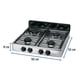 thumbnail image 3 of Parrilla de gas de sobreponer 4 quemadores, inox, Foset, 3 of 4