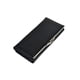 thumbnail image 2 of Piel Genuina Cartera Mujer Largo Lujo Patrón De Color Negro Diseño De La Tela Rayas, 2 of 4