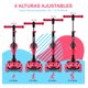 thumbnail image 5 of Scooter de 3 Ruedas Hurtle para Niños y Niñas 1 Año en Adelante, Patin del Diablo, Luces LED en las Ruedas, Manillar Ajustable y Asiento Plegable, Modo Sentado o de Pie con Freno, Sandia, 5 of 8