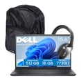 thumbnail image 1 of Combo Laptop Dell Inspiron 15 15.6” Fhd Touch Amd Ryzen 7 16gb Ram 512gb Ssd Windows 11 Negra  + Audifonos Bluetooth y Mochila, 1 of 7