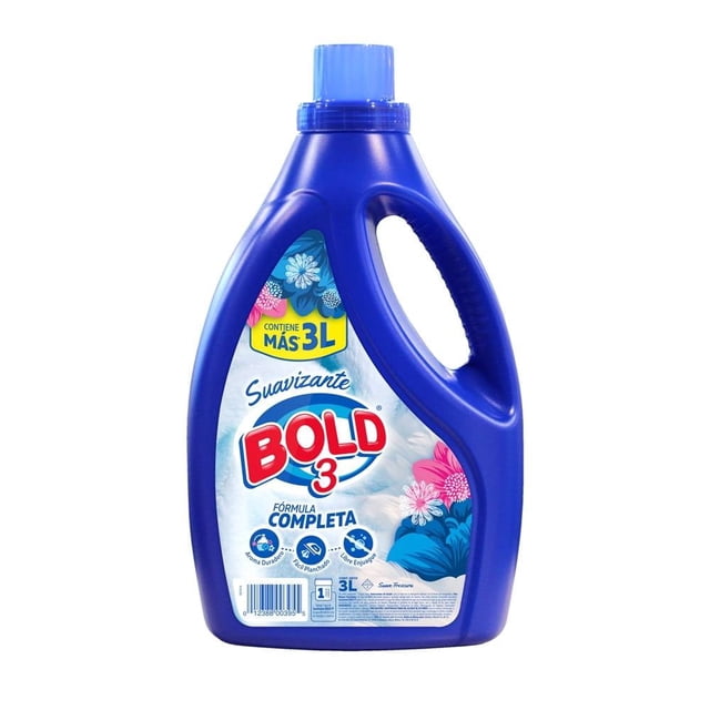 Suavizante de telas Bold 3 suave frescura de 3 l