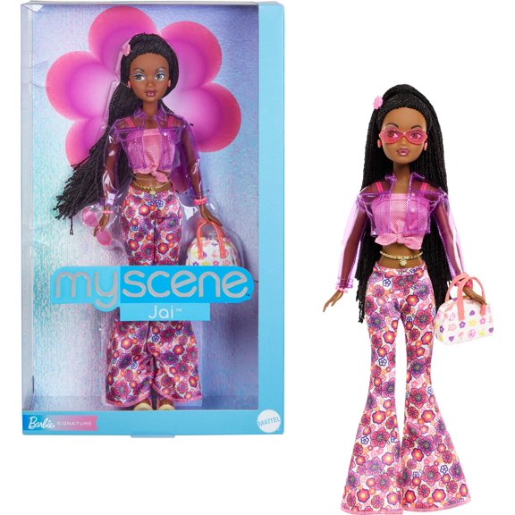 Figura de Acción Barbie My Scene Muñeca Jai con Atuendo Y2K
