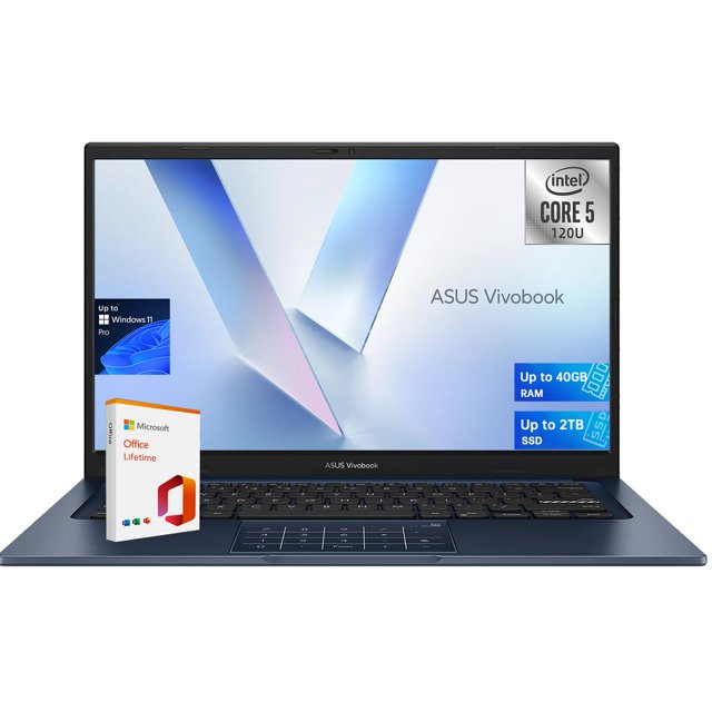 Laptop ASUS Vivobook X140 Intel Core 5 120U 8GB RAM 512GB SSD 14 Pulgadas FHD Windows 11
