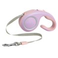 thumbnail image 2 of Correa Retráctil para Mascotas Fluorescente Cerradura de Un Botón Correa para Caminar para Mascotas con Mango Ergonómico para Perros Pequeños Medianos Gatos Rosa Púrpura 3 Metros / 9.8 Pies, 2 of 10