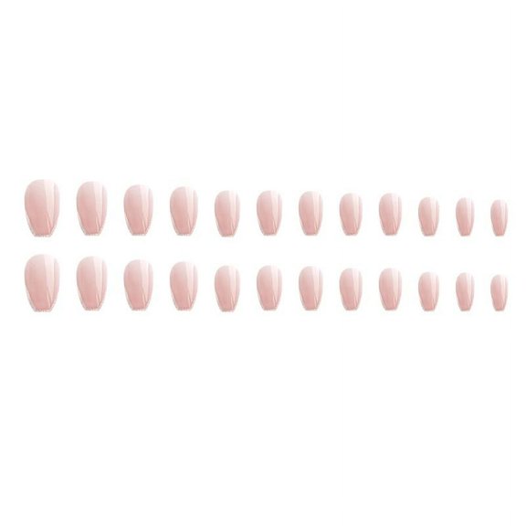 Uñas postizas, uñas postizas, regalos para mujeres, uñas elípticas con purpurina, parche para uñas 24PSC