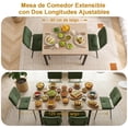 thumbnail image 3 of Mesa de comedor Plegable FurnitureR para 4-6 personas Beige, 3 of 9