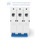 thumbnail image 4 of Interruptor Belug Termomagnetico Ac Riel Din 2 Polos  10A Blanco con Azul, 4 of 5