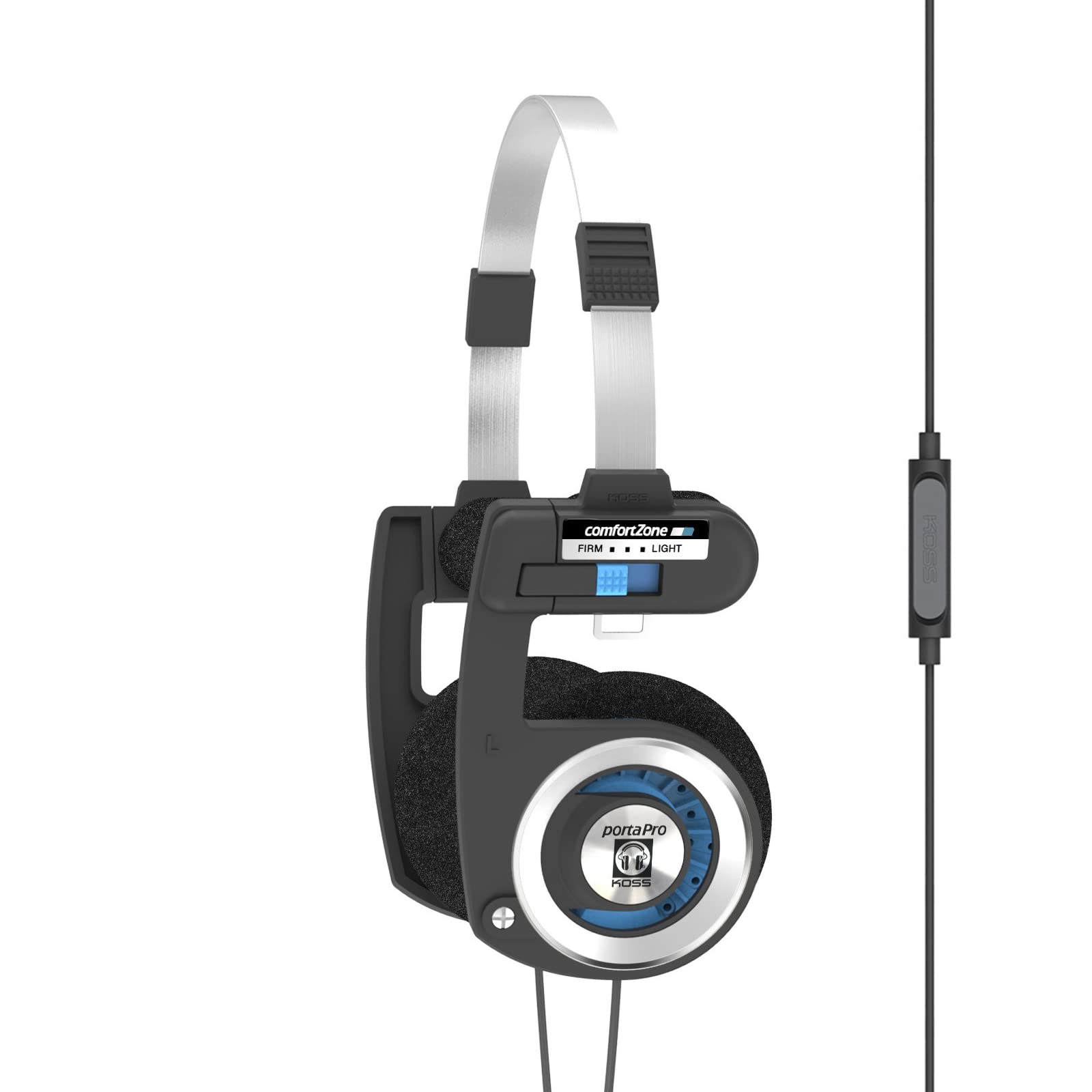 Auriculares supraaurales Koss Porta Pro con micrófono y mando a distancia con cable