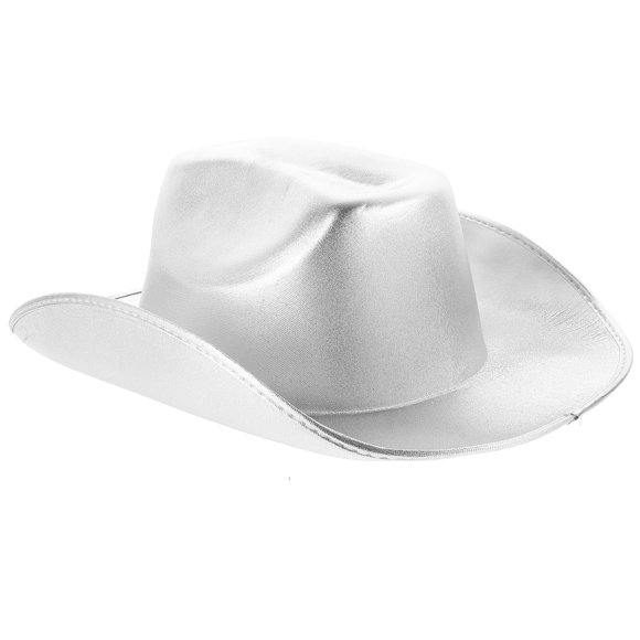 TABLZONE Sombrero Vaquero Plateado Para Mujer Con Detalles Exquisitos Y Uso