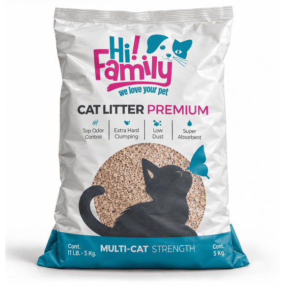 Arena para Gato Hi Family Premium Fresh Scent 5 kg