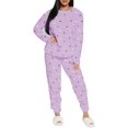 thumbnail image 4 of Conjunto de Pijama para Mujer Shendy Vendy Manga Larga Cuello Redondo con Estampado Transpirable, 4 of 4