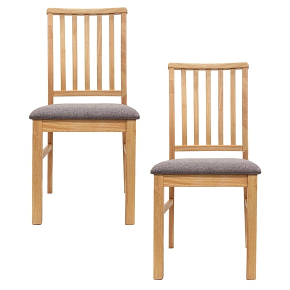 Set de 2 Sillas Oviedo Dib Carpet & Home Color Gris Modernas para Comedor, Cocina y Sala